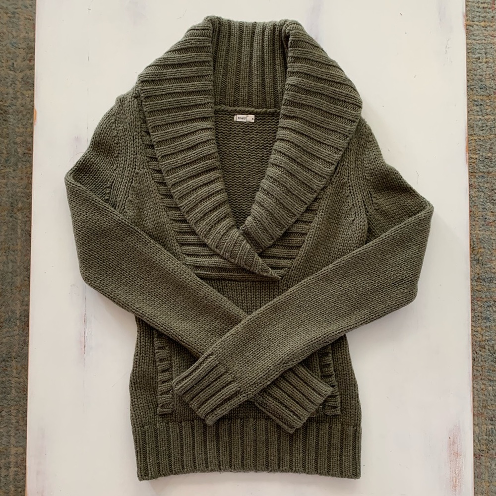 tna wool cowl neck sweater